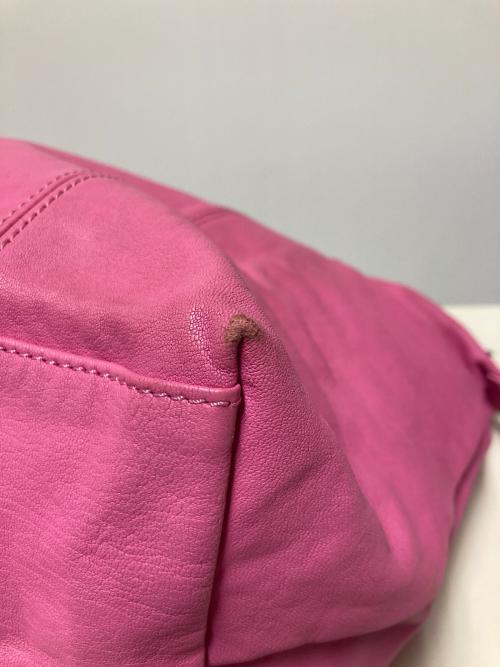 LONGCHAMP（ロンシャン）LONGCHAMP (ロンシャン) 2WAYレザートートバッグ ショッキングピンクの古着・服飾アイテム