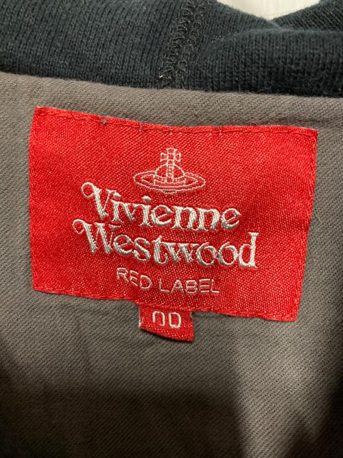 Vivienne Westwood RED LABEL（ヴィヴィアンウエストウッドレッドレーベル）Vivienne Westwood RED LABEL (ヴィヴィアンウエストウッドレッドレーベル) オーブロゴプルオーバーパーカー グレー×ブラック サイズ:00の古着・服飾アイテム
