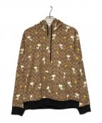 COACH×PEANUTSコーチ×ピーナッツ）の古着「シグネチャースヌーピーフーディー / プルオーバーパーカー」｜ブラウン