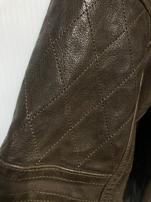 NEIL BARRETT（ニールバレット）NEIL BARRETT (ニールバレット) シングルライダースジャケット / レザーバイカージャケット ブラウン サイズ:XSの古着・服飾アイテム