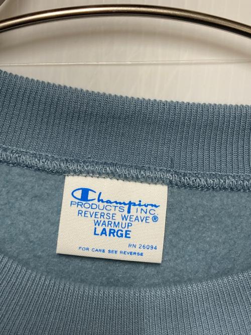 Champion REVERSE WEAVE（チャンピオン リバース ウィーブ）Champion REVERSE WEAVE (チャンピオン リバース ウィーブ) 25FW リバースウィーブシティクルースウェットシャツ ブルー サイズ:Lの古着・服飾アイテム
