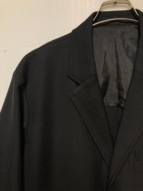 ISSEY MIYAKE MEN（イッセイミヤケメン）ISSEY MIYAKE MEN (イッセイミヤケメン) プリーツテーラードジャケット ブラック サイズ:3の古着・服飾アイテム