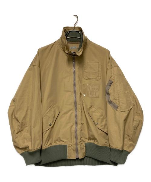 kolor/BEACON（カラービーコン）kolor/BEACON (カラービーコン) LAYERED DETAIL JACKET / フライトジャケット ベージュ サイズ:2の古着・服飾アイテム