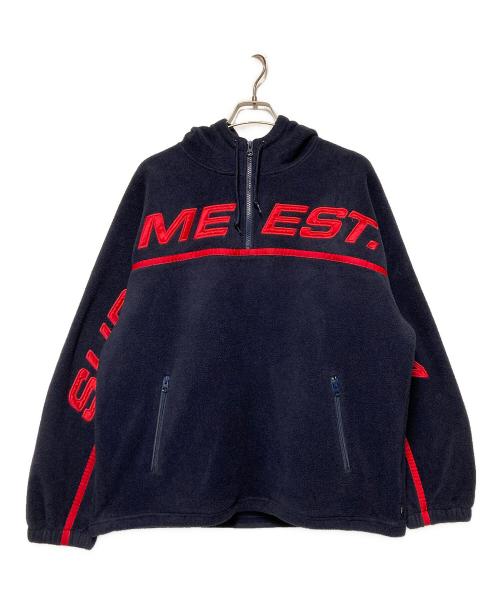 SUPREME（シュプリーム）SUPREME (シュプリーム) 19FW Polartec Half Zip Sweatshirt / ポーラテックフリースハーフジップパーカー ネイビー サイズ:Lの古着・服飾アイテム