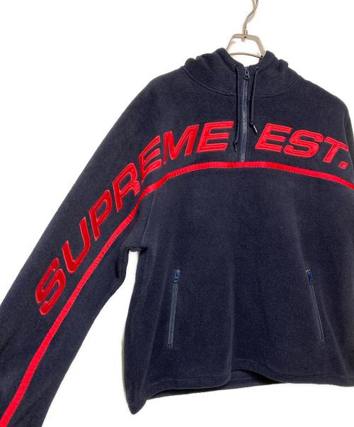 SUPREME（シュプリーム）SUPREME (シュプリーム) 19FW Polartec Half Zip Sweatshirt / ポーラテックフリースハーフジップパーカー ネイビー サイズ:Lの古着・服飾アイテム