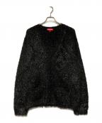 SUPREMEシュプリーム）の古着「23SS Sparkle Cardigan / スパークルニットカーディガン」｜ブラック