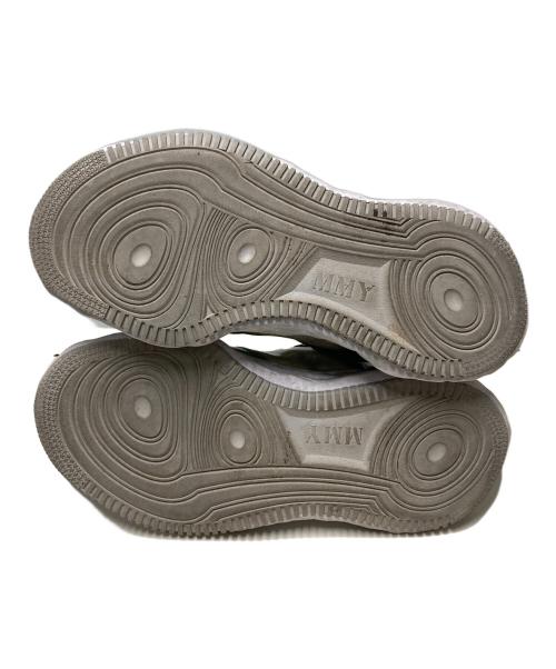 Maison MIHARA YASUHIRO（メゾン ミハラ ヤスヒロ）Maison MIHARA YASUHIRO (メゾン ミハラ ヤスヒロ) WAYNE LOW brushed pat / アドバン加工ローカットスニーカー ホワイト×グリーン サイズ:42の古着・服飾アイテム