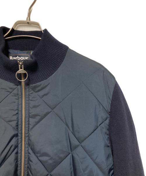 Barbour（バブアー）Barbour (バブアー) ARCH DIAMOND QUILT KNIT / キルトドッキングニットジャケット ネイビー サイズ:Lの古着・服飾アイテム