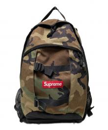 SUPREME（シュプリーム）の古着「14SS logo backpack / カモフラコーデュラナイロンバックパック」｜グリーン×ブラウン