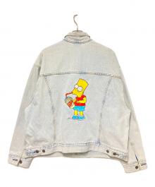 LEVI'S×SIMPSON（リーバイス×シンプソン）の古着「コラボバック刺繍デニムジャケット / トラッカージャケット」｜インディゴ