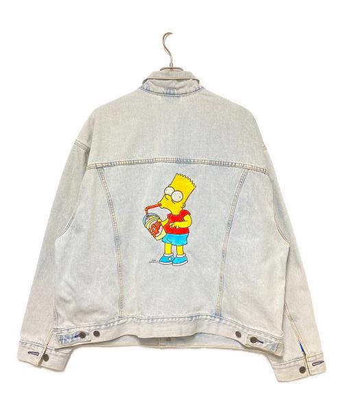 LEVI'S（リーバイス）LEVI'S (リーバイス) コラボバック刺繍デニムジャケット / トラッカージャケット インディゴ サイズ:Lの古着・服飾アイテム