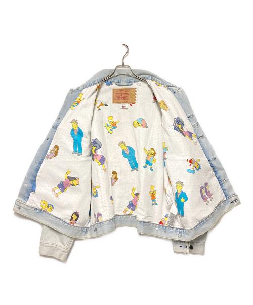 LEVI'S（リーバイス）LEVI'S (リーバイス) コラボバック刺繍デニムジャケット / トラッカージャケット インディゴ サイズ:Lの古着・服飾アイテム