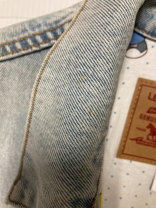 LEVI'S（リーバイス）LEVI'S (リーバイス) コラボバック刺繍デニムジャケット / トラッカージャケット インディゴ サイズ:Lの古着・服飾アイテム