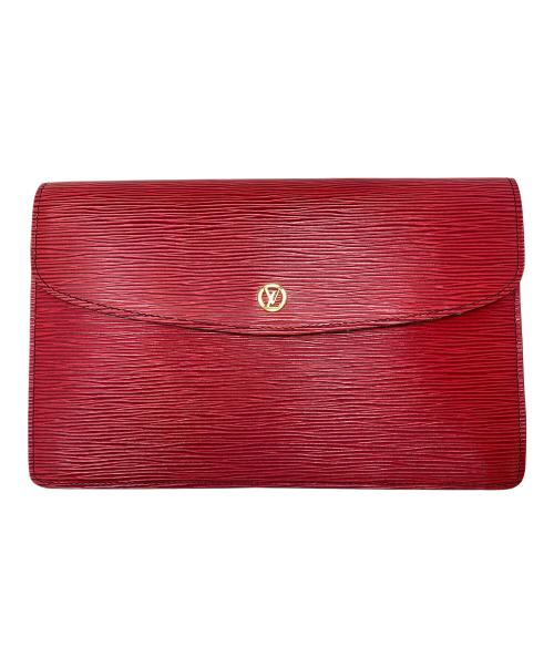 LOUIS VUITTON（ルイ ヴィトン）LOUIS VUITTON (ルイ ヴィトン) クラッチバッグ レッドの古着・服飾アイテム