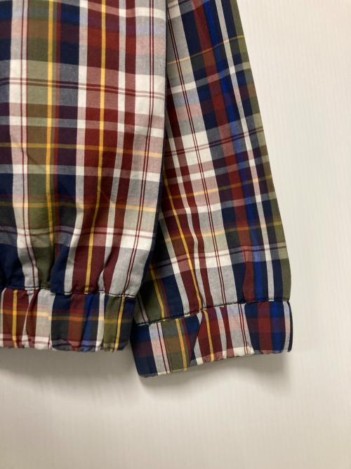 FRED PERRY（フレッドペリー）FRED PERRY (フレッドペリー) マドラスチェックハリントンジャケット レッド×ブルー サイズ:Mの古着・服飾アイテム