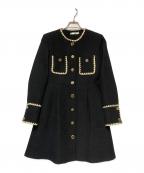 N.Frameエヌ フレーム）の古着「アクセントマークツイードミニワンピース」｜ブラック