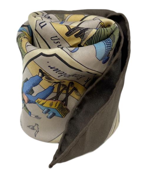 HERMES（エルメス）HERMES (エルメス) スカーフ ブラウンの古着・服飾アイテム