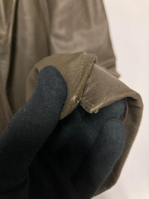 BOSS HUGO BOSS（ボス ヒューゴボス）BOSS HUGO BOSS (ボス ヒューゴボス) レザーチェスターコート ブラウン サイズ:54の古着・服飾アイテム