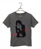 Hysteric Glamourヒステリックグラマー）の古着「JOAN JETTプリントTシャツ」｜グレー