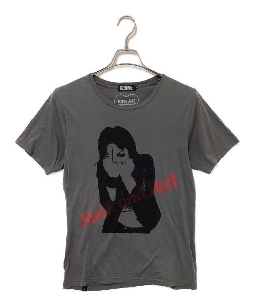 Hysteric Glamour（ヒステリックグラマー）Hysteric Glamour (ヒステリックグラマー) JOAN JETTプリントTシャツ グレー サイズ:Mの古着・服飾アイテム