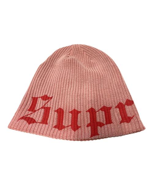 SUPREME（シュプリーム）SUPREME (シュプリーム) 25SS Old English Printed Beanie / オールドイングリッシュニットキャップ ピンクの古着・服飾アイテム