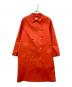MACKINTOSH（マッキントッシュ）の古着「ゴム引きステンカラーコート」｜オレンジ