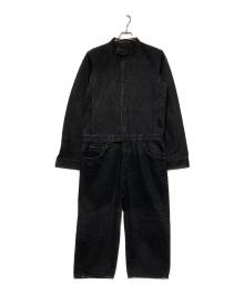 ISAMU KATAYAMA BACKLASH（イサムカタヤマ・バックラッシュ）の古着「シルケット13.5ozデニムオールインワン」｜ブラック