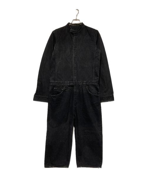 ISAMU KATAYAMA BACKLASH（イサムカタヤマ・バックラッシュ）ISAMU KATAYAMA BACKLASH (イサムカタヤマ・バックラッシュ) シルケット13.5ozデニムオールインワン ブラック サイズ:Mの古着・服飾アイテム
