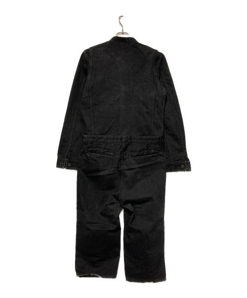 ISAMU KATAYAMA BACKLASH（イサムカタヤマ・バックラッシュ）ISAMU KATAYAMA BACKLASH (イサムカタヤマ・バックラッシュ) シルケット13.5ozデニムオールインワン ブラック サイズ:Mの古着・服飾アイテム