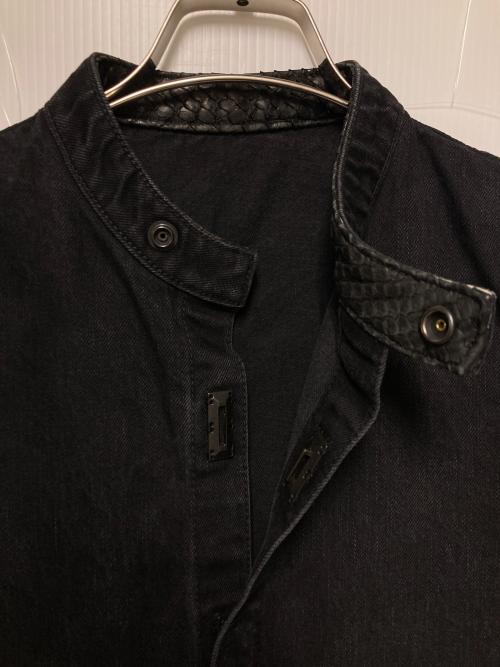 ISAMU KATAYAMA BACKLASH（イサムカタヤマ・バックラッシュ）ISAMU KATAYAMA BACKLASH (イサムカタヤマ・バックラッシュ) シルケット13.5ozデニムオールインワン ブラック サイズ:Mの古着・服飾アイテム