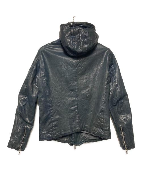 ISAMU KATAYAMA BACKLASH（イサムカタヤマ・バックラッシュ）ISAMU KATAYAMA BACKLASH (イサムカタヤマ・バックラッシュ) ジャパンホース製品染めフードパーカー ネイビー サイズ:Mの古着・服飾アイテム