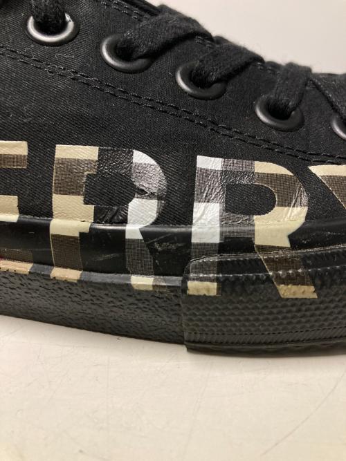 BURBERRY（バーバリー）BURBERRY (バーバリー) キャンバスローカットスニーカー ブラック サイズ:42の古着・服飾アイテム
