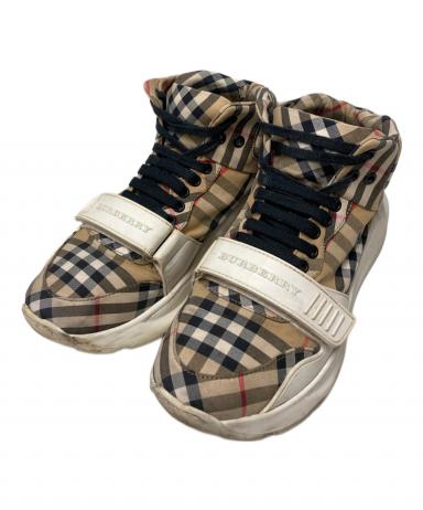 【美品】BURBERRY スニーカー ベルクロ ノバチェック 42 27cm位 中古・古着通販】BURBERRY (バーバリー) ベルクロノバチェック