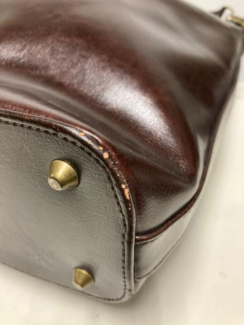 YOUTA（ヨータ）YOUTA (ヨータ) レザーワンショルダーバッグ ブラウンの古着・服飾アイテム