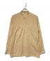 AURALEE（オーラリー）の古着「SHUTTLE GEORGETTE CLOTH P/O SHIRTS / コットンプルオーバーシャツ」｜ベージュ