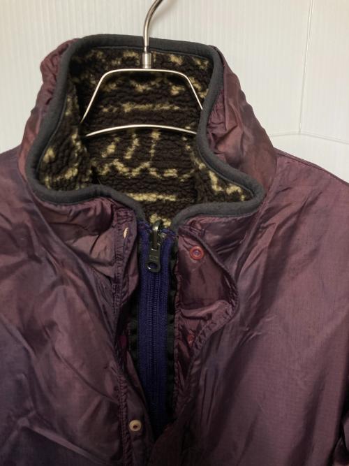 Patagonia（パタゴニア）Patagonia (パタゴニア) 95年製 GLISSADE PULLOVER / リバーシブルフリースジャケット ブラウン×パープル サイズ:Mの古着・服飾アイテム