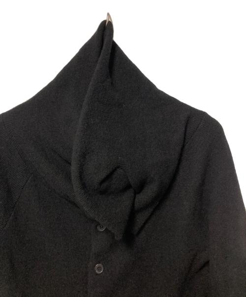 Yohji Yamamoto FEMME（ヨウジヤマモトファム）Yohji Yamamoto FEMME (ヨウジヤマモトファム) 17AW ウールニットカーディガン ブラック サイズ:2の古着・服飾アイテム
