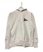 Champion REVERSE WEAVE×Pilgrim Surf+Supplyチャンピオン リバース ウィーブ×ピルグリム サーフサプライ）の古着「25FW Team Hoodie / プルオーバーパーカー」｜グレー