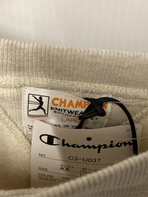 Champion（チャンピオン）Champion (チャンピオン) 1stパテントモデル クルーネックスウェットシャツ グレー サイズ:L 未使用品の古着・服飾アイテム