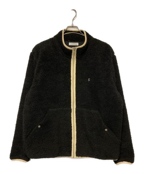 FUTUR（フューチャー）FUTUR (フューチャー) Sherpa Mayor Jacket / ボアフリースジャケット ブラック×アイボリー サイズ:Mの古着・服飾アイテム