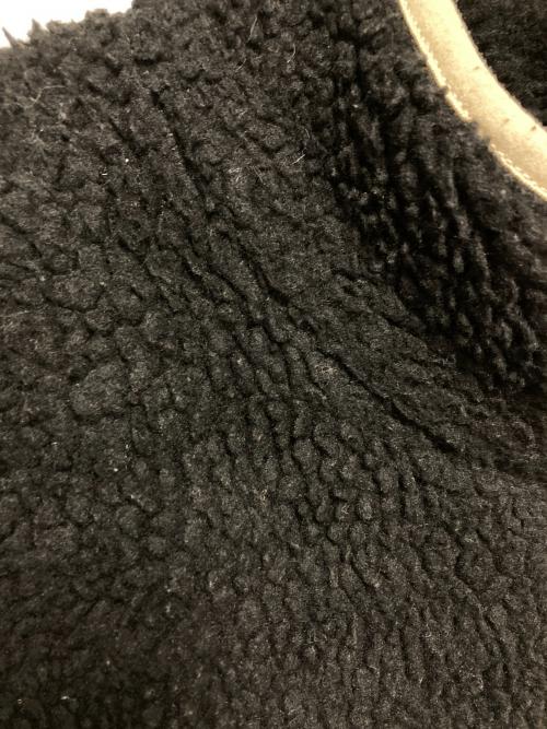FUTUR（フューチャー）FUTUR (フューチャー) Sherpa Mayor Jacket / ボアフリースジャケット ブラック×アイボリー サイズ:Mの古着・服飾アイテム