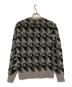 Saint Laurent Paris (サンローランパリ) 15AW ジオメトリック柄クルーネックニット / エディ期 グレー サイズ:XS：15000円