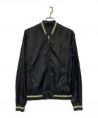 GUCCIグッチ）の古着「GG柄ナイロンスタジャン」｜ブラック
