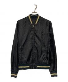 GUCCI（グッチ）の古着「GG柄ナイロンスタジャン」｜ブラック
