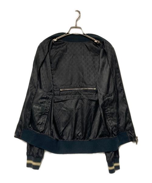 GUCCI（グッチ）GUCCI (グッチ) GG柄ナイロンスタジャン ブラック サイズ:46の古着・服飾アイテム