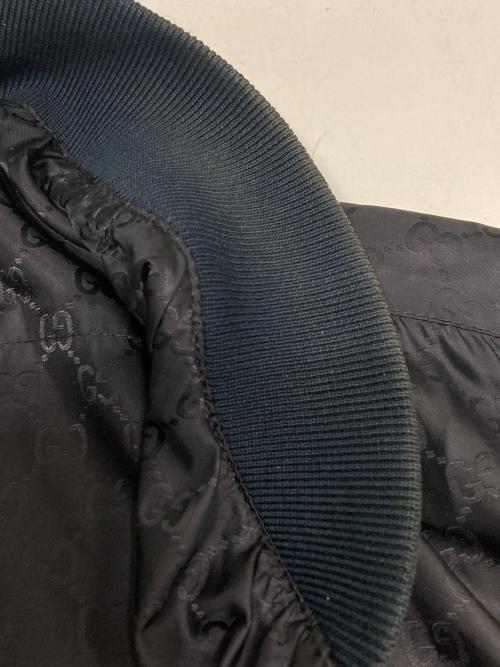 GUCCI（グッチ）GUCCI (グッチ) GG柄ナイロンスタジャン ブラック サイズ:46の古着・服飾アイテム