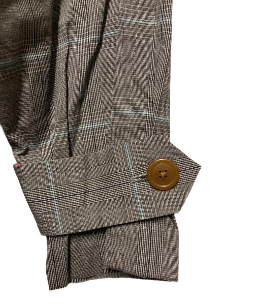Vivienne Westwood RED LABEL（ヴィヴィアンウエストウッドレッドレーベル）Vivienne Westwood RED LABEL (ヴィヴィアンウエストウッドレッドレーベル) グレンチェックトレンチコート グレー サイズ:2の古着・服飾アイテム