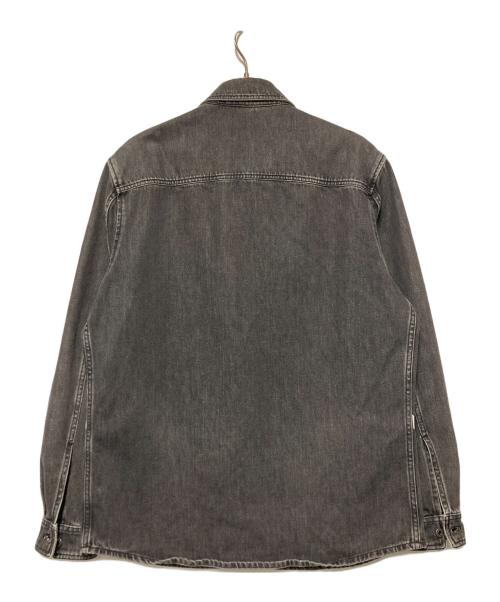 VALENTINO（ヴァレンティノ）VALENTINO (ヴァレンティノ) Vロゴシグネチャーデニムシャツ グレー サイズ:48の古着・服飾アイテム