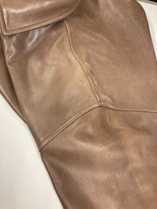 POLO RALPH LAUREN（ポロ・ラルフローレン）POLO RALPH LAUREN (ポロ・ラルフローレン) レザースイングトップ ブラウン サイズ:Sの古着・服飾アイテム