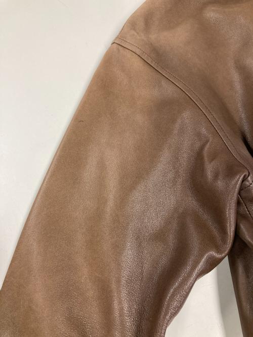 POLO RALPH LAUREN（ポロ・ラルフローレン）POLO RALPH LAUREN (ポロ・ラルフローレン) レザースイングトップ ブラウン サイズ:Sの古着・服飾アイテム